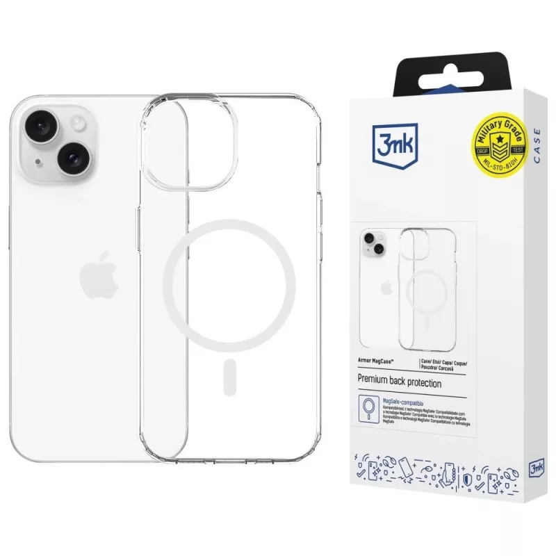 Custodia protettiva MagCase Armor di 3MK per Apple iPhone 13/14 — compatibilità magnetica, design sottile