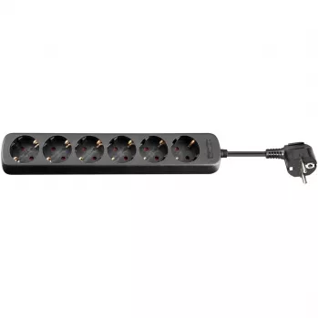 Prolunga elettrica Goobay 38839 5 m 6 prese Schuko per interni/esterni nero