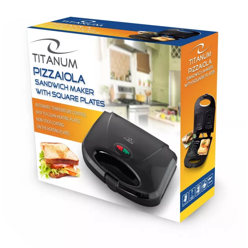 Esperanza Titanum Pizzaiola TKT005K tostiera, 700 W, nero