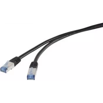 Renkforce RF-4673692 cavo di rete nero 10 m Cat6a S/FTP (S-STP) (RF-4673692)