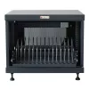 Organizer per cavi da rack TECHLY 367652 con fissaggio adesivo 3M, acciaio, 550×550×410 mm, nero