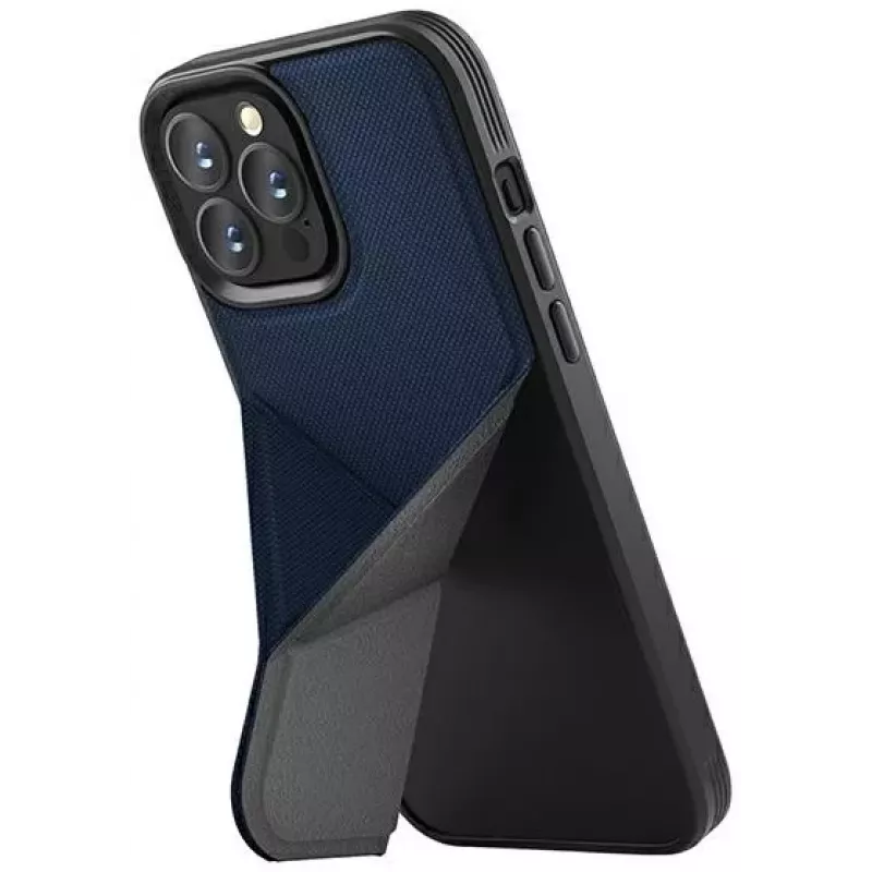 UNIQ Transforma custodia per iPhone 14 Pro Max 6,7, MagClick Charging, blu elettrico