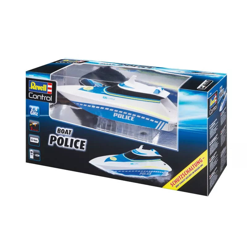 Revell Control Waterpolice RC motoscafo per principianti 100% RtR 350 mm (24138)
