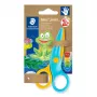 Forbici Staedtler Noris Junior taglio dritto blu giallo 100 mm