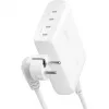 Belkin BoostCharge Pro caricabatterie da parete GaN USB-C a 4 porte da 200 W, bianco (WCH015VFWH)