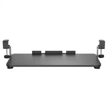 Cassetto portatastiera Maclean MC-839 | Cassetto sottoscrivania per tastiera e mouse | Vassoio portatastiera a morsetto | Soluzione ergonomica per la postazione di lavoro