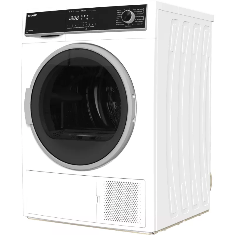 Asciugatrice Sharp KD-HHH8S8GW3-DE a libera installazione a carica frontale 8 kg bianco