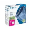 Caraffa filtrante BRITA Marella 2,4 l con 3 cartucce Pure Performance, Maxtra Pro, blu