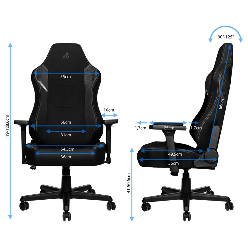 Nitro Concepts X1000 seduta imbottita schienale imbottito