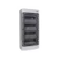 Contenitore da parete in plastica, IP65, 4 file, 12 moduli, 1500V DC