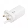 iBOX C-65 bianco, caricabatterie universale GaN 65W spina UK