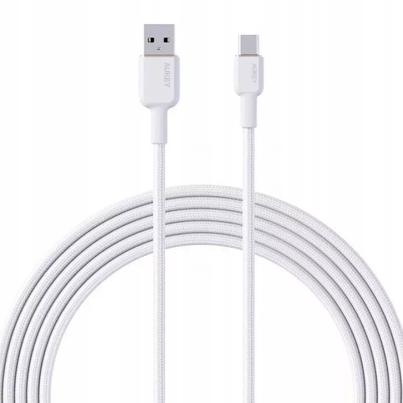 Cavo in nylon AUKEY CB-NAC1 bianco USB-C a USB-A