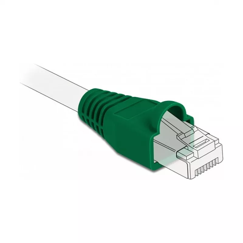 Scarico di trazione per connettori RJ45 DeLOCK 86726 verde 20 pz.