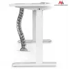 Organizer a griglia per cavi da scrivania MC-768 S argento