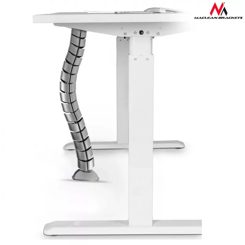 Organizer a griglia per cavi da scrivania MC-768 S argento