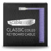 CableMod Classic Coiled CM-CKCA-CW-PW150PW-R cavo a spirale per tastiera, da USB-C a USB-A, 150 cm, Rum Raisin