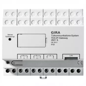 Gateway di rete IP Gira 262197 (2ª generazione) per citofoni TKS, supporto per 5 porte
