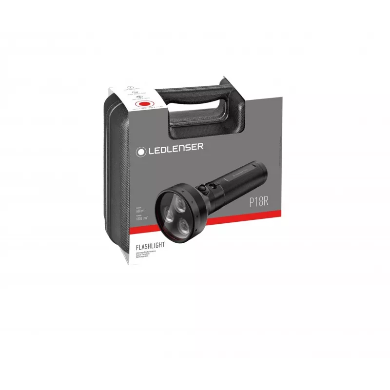Ledlenser P18R torcia LED ricaricabile, nera