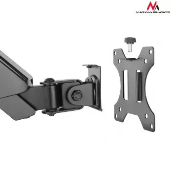 Supporto da scrivania per monitor MACLEAN MC-775 per schermi da 32 pollici (81,3 cm), VESA 75x75–100x100, fino a 8 kg, grigio