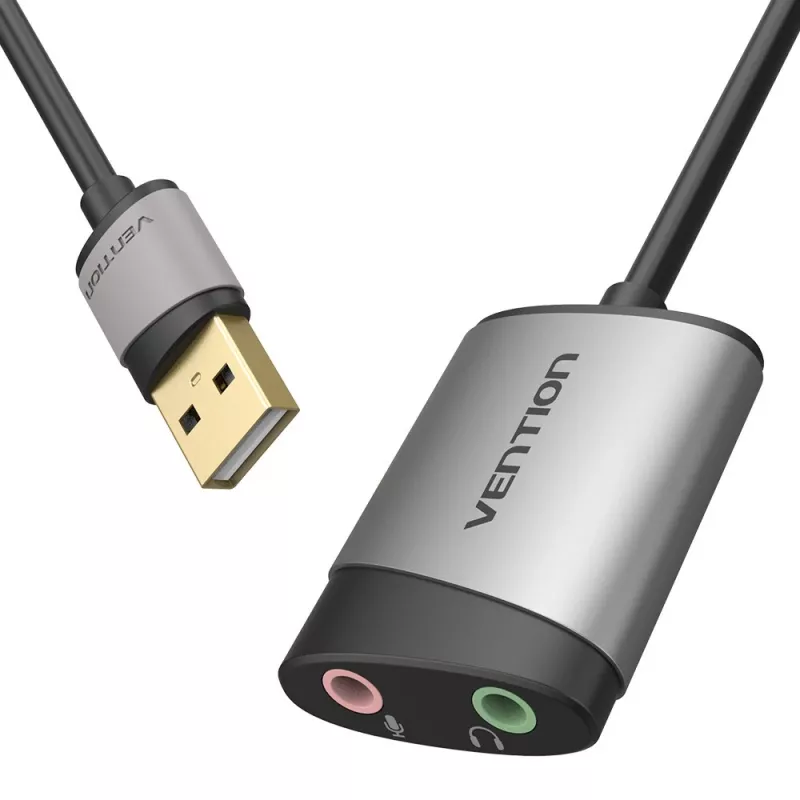 Vention scheda audio esterna USB 0,15M grigio metallo tipo