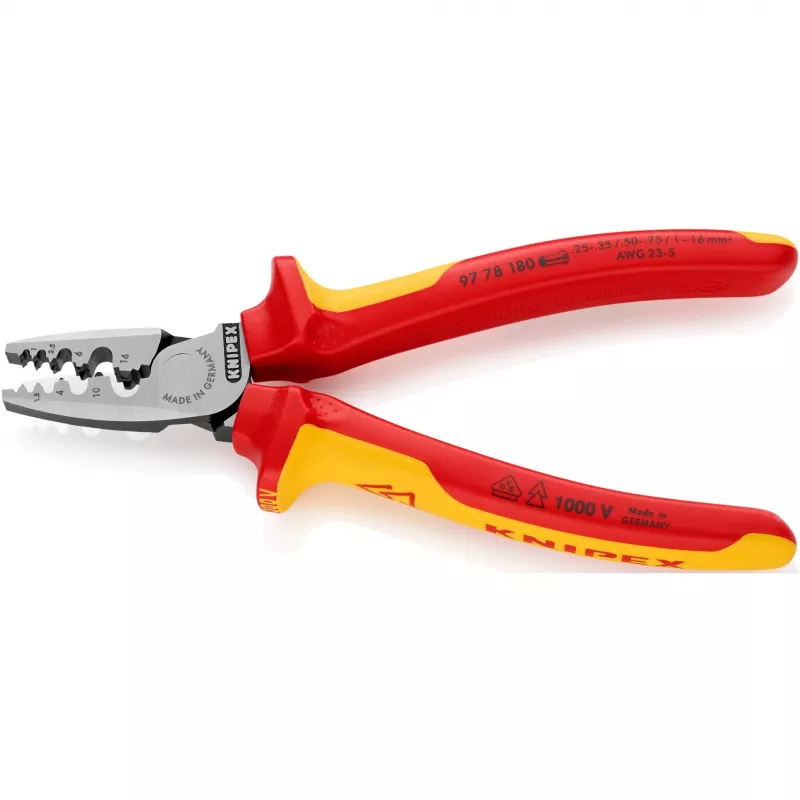 Pinza crimpatrice combinata per cavi Knipex 97 78 180