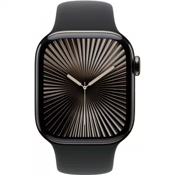 Apple Watch S10 Titanio Slate Cinturino Sport Nero - M/L GPS + Cellular 42mm MWXH3QF/A 2024