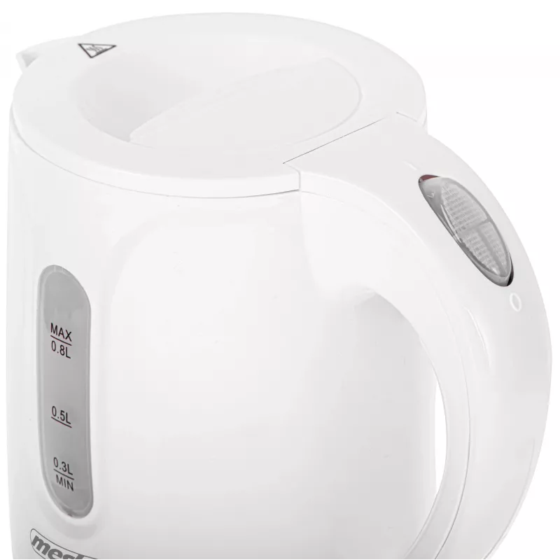 Bollitore Mesko | MS 1376 | Elettrico | 850 W | 0,8 L | Plastica | Base rotante 360° | Bianco