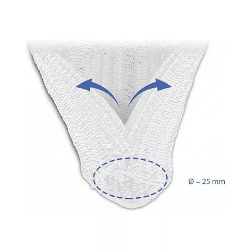 Guaina intrecciata DeLOCK 20816 10 m x 25 mm bianco