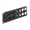 Accessorio patch panel DeLOCK 88055 montaggio rack 2U nero