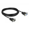 Cavo seriale DeLOCK 86598 nero 5m RS-232 Sub-D9