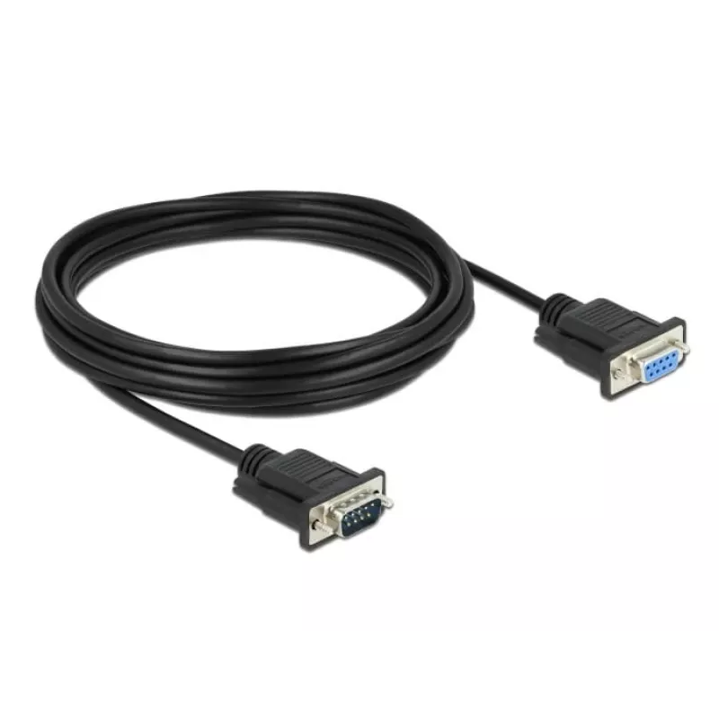 Cavo seriale DeLOCK 86598 nero 5m RS-232 Sub-D9