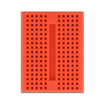 Breadboard DELOCK 18318 — scheda prototipo in plastica senza saldatura, 36 × 46 × 10 mm, rosso