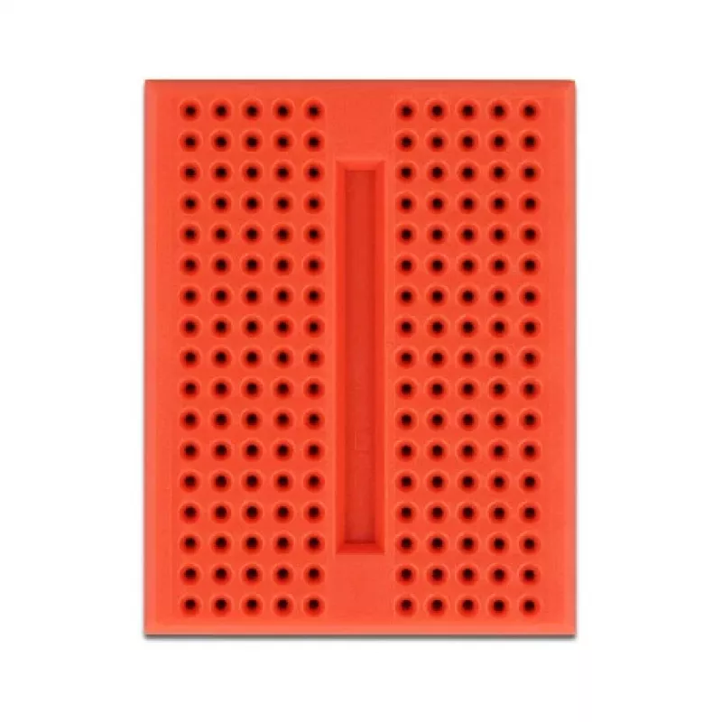 Breadboard DELOCK 18318 — scheda prototipo in plastica senza saldatura, 36 × 46 × 10 mm, rosso