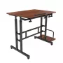 Tavolino mobile per laptop Maclean, nero, 80x60 cm, max. 50 kg, regolabile in altezza 67-115 cm, MC-124 B