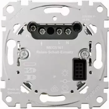 Relè elettrico Merten MEG5161-0000, metallic, 220–230 V AC, 50–60 Hz, 10 A, cavo 2×2,5 mm²