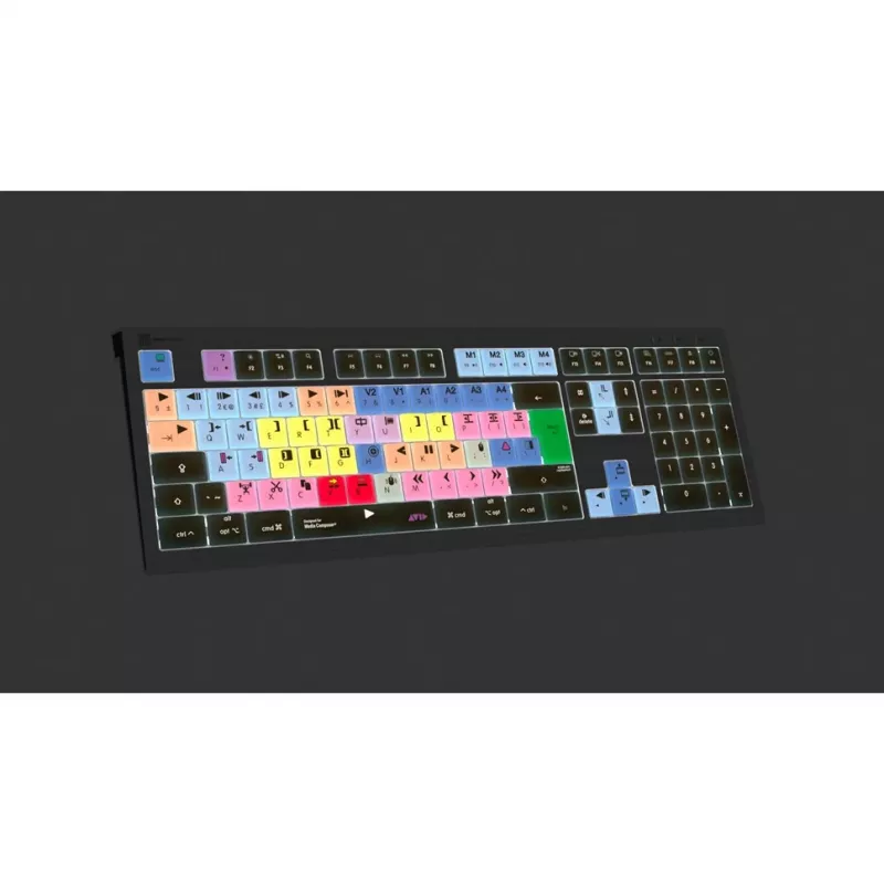Logickeyboard LKB-MCOM4-A2M-UK tastiera USB QWERTY inglese nero (LKB-MCOM4-A2M-UK)
