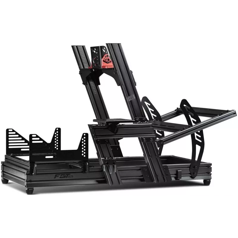 Next Level Racing – Cockpit simulatore F-GT Elite Formula & GT profilo in alluminio – versione con montaggio laterale e frontale (396039)