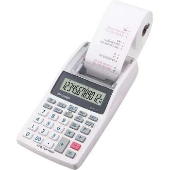 Sharp EL-1611V calcolatrice da tavolo finanziaria grigio, bianco