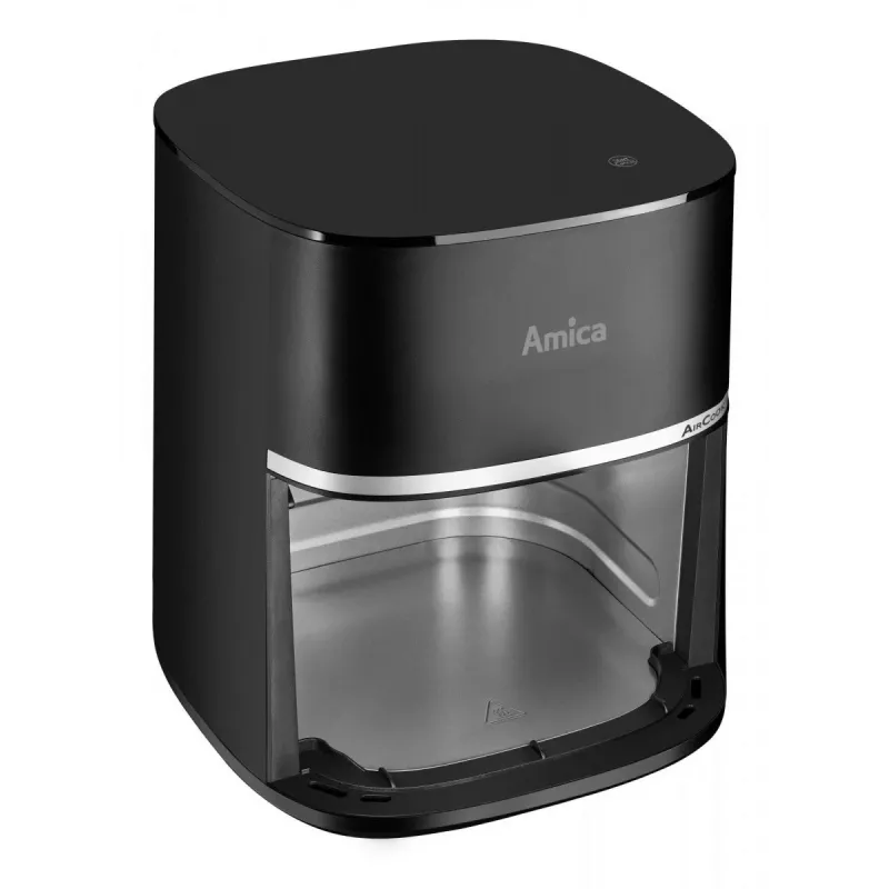 Amica AFM 6020 friggitrice ad aria, 7,2 l, 1700 W, 10 programmi, display LCD, nera