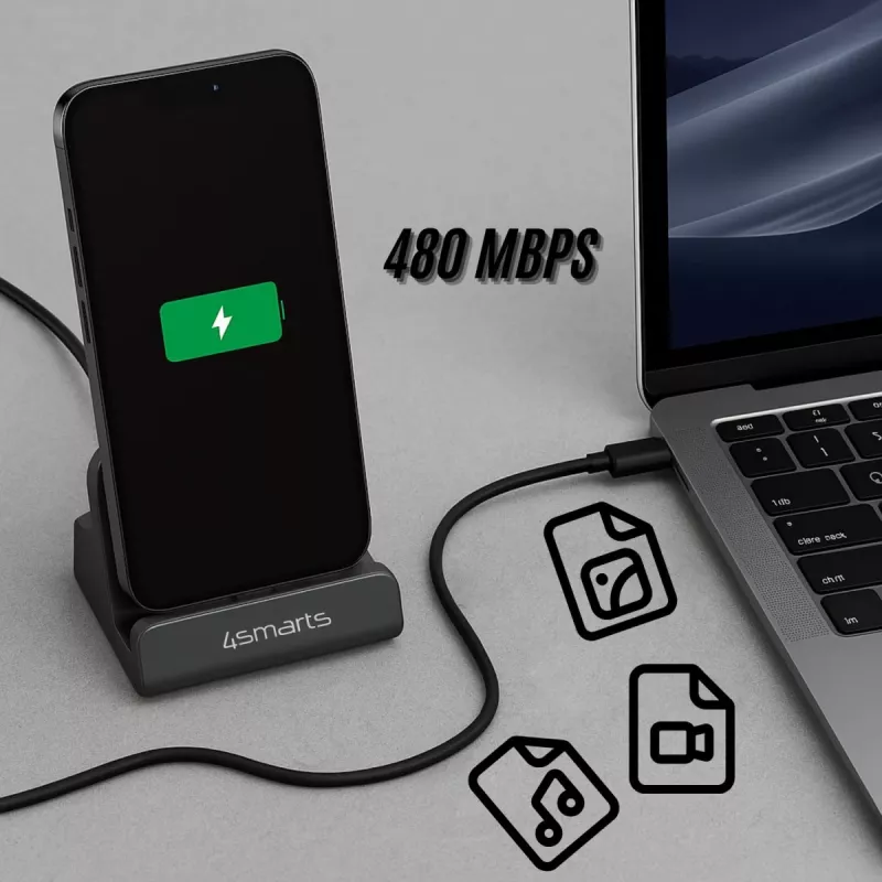 4smarts Charging Dock VoltDock USB-C 60W grigio (541426)