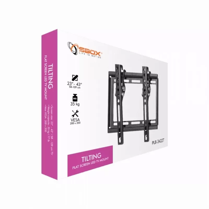 Sbox PLB-3422T supporto orientabile per TV LED a schermo piatto 23-43 35kg
