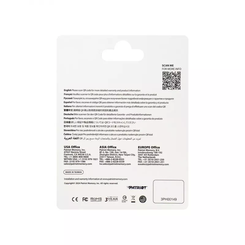 Patriot Memory EP A2 scheda di memoria 128 GB MicroSDXC V30 U3 Classe 10 (PEF128GEP32MCX)