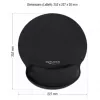 Delock tappetino mouse ergonomico con poggiapolsi nero 252x227 mm