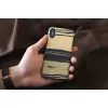 Custodia per smartphone man and wood per iPhone X/XS – ebano bianco nero