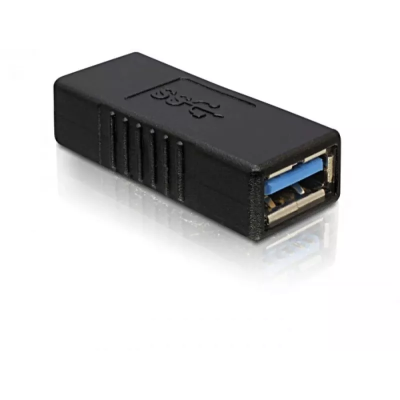DELOCK adattatore USB 3.0-A USB-A a USB-A nero, trasferimento dati USB 3.0