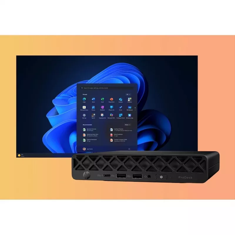 HP ProDesk 4 Mini G1i AI CH7C5ET mini PC, Intel Core Ultra 7 265T, 24 GB RAM, SSD NVMe da 512 GB, Wi-Fi 6E, Windows 11 Pro