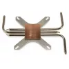 Dissipatore Inter-Tech IP-3, rame, argento, 165x100x12 mm