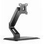 Stand da tavolo completamente orientabile per touchscreen GEMBIRD MS-D1ST-01 per display 17–32 pollici, nero, VESA 75x75–100x100, carico massimo 10 kg