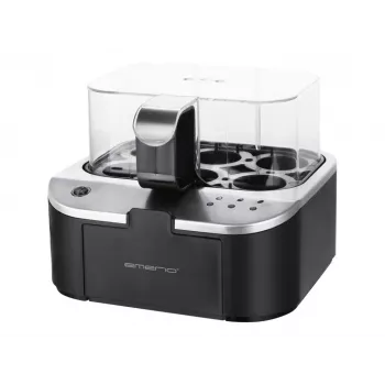 Cuociuova Emerio EB-123177.1 con display in tedesco, capacità 6 uova, peso 1,094 kg