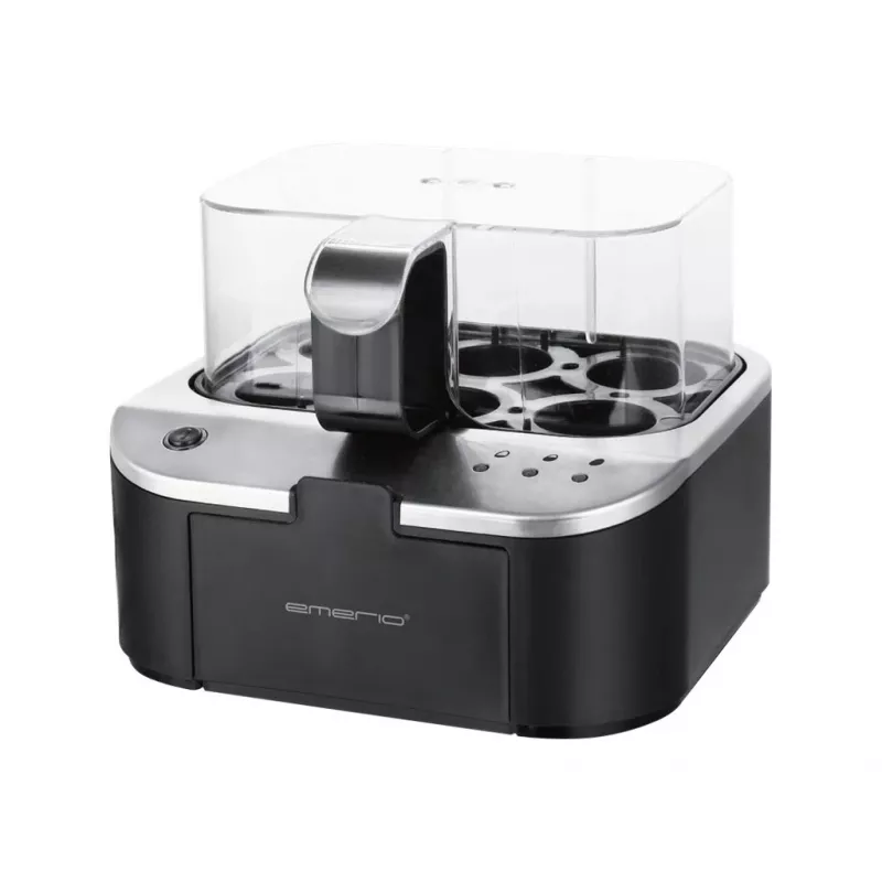 Cuociuova Emerio EB-123177.1 con display in tedesco, capacità 6 uova, peso 1,094 kg